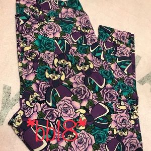 Lularoe TC 2 leggings ROSES 🌹